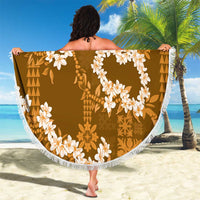 Mokihana Maile and Ilima Leis Beach Blanket Alani Hawaiian Tapa Quilt Pattern - Polynesian Pride
