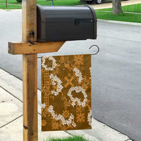 Mokihana Maile and Ilima Leis Garden Flag Alani Hawaiian Tapa Quilt Pattern - Polynesian Pride