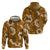 Mokihana Maile and Ilima Leis Zip Hoodie Alani Hawaiian Tapa Quilt Pattern - Polynesian Pride