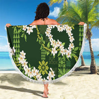 Mokihana Maile and Ilima Leis Beach Blanket Omaʻomaʻo Hawaiian Tapa Quilt Pattern - Polynesian Pride