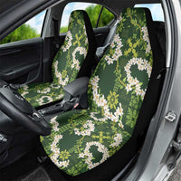 Mokihana Maile and Ilima Leis Car Seat Cover Omaʻomaʻo Hawaiian Tapa Quilt Pattern - Polynesian Pride
