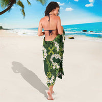 Mokihana Maile and Ilima Leis Sarong Omaʻomaʻo Hawaiian Tapa Quilt Pattern - Polynesian Pride