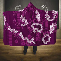 Mokihana Maile and Ilima Leis Hooded Blanket Akala Hawaiian Tapa Quilt Pattern - Polynesian Pride