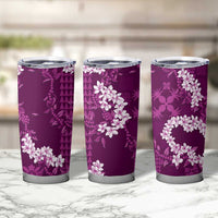 Mokihana Maile and Ilima Leis Tumbler Cup Akala Hawaiian Tapa Quilt Pattern - Polynesian Pride