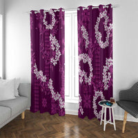 Mokihana Maile and Ilima Leis Window Curtain Akala Hawaiian Tapa Quilt Pattern - Polynesian Pride