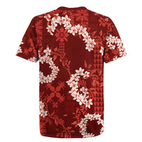 Mokihana Maile and Ilima Leis Rugby Jersey Ulaʻula Hawaiian Tapa Quilt Pattern - Polynesian Pride
