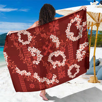 Mokihana Maile and Ilima Leis Sarong Ulaʻula Hawaiian Tapa Quilt Pattern - Polynesian Pride