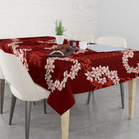 Mokihana Maile and Ilima Leis Tablecloth Ulaʻula Hawaiian Tapa Quilt Pattern - Polynesian Pride