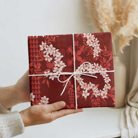 Mokihana Maile and Ilima Leis Wrapping Paper Ulaʻula Hawaiian Tapa Quilt Pattern - Polynesian Pride