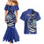 Personalized FSM 1986 Independence Day Couples Matching Mermaid Dress and Hawaiian Shirt Polynesian Shark Tattoo Style