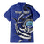 Personalized FSM 1986 Independence Day Family Matching Mermaid Dress and Hawaiian Shirt Polynesian Shark Tattoo Style