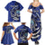 Personalized FSM 1986 Independence Day Family Matching Summer Maxi Dress and Hawaiian Shirt Polynesian Shark Tattoo Style