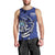 Personalized FSM 1986 Independence Day Men Tank Top Polynesian Shark Tattoo Style