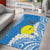 Personalized Palau 1994 Belau Rekid Area Rug Polynesian Plumeria Style