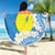 Personalized Palau 1994 Belau Rekid Beach Blanket Polynesian Plumeria Style