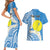 Personalized Palau 1994 Belau Rekid Couples Matching Short Sleeve Bodycon Dress and Hawaiian Shirt Polynesian Plumeria Style