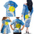 Personalized Palau 1994 Belau Rekid Family Matching Off The Shoulder Long Sleeve Dress and Hawaiian Shirt Polynesian Plumeria Style