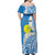 Personalized Palau 1994 Belau Rekid Family Matching Off Shoulder Maxi Dress and Hawaiian Shirt Polynesian Plumeria Style