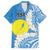 Personalized Palau 1994 Belau Rekid Family Matching Off Shoulder Short Dress and Hawaiian Shirt Polynesian Plumeria Style