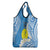 Personalized Palau 1994 Belau Rekid Grocery Bag Polynesian Plumeria Style