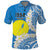 Personalized Palau 1994 Belau Rekid Polo Shirt Polynesian Plumeria Style