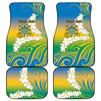Personalised Tuvalu 1978 Independence Day Car Mats Polynesian Plumeria Style LT9 - Polynesian Pride