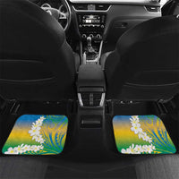 Personalised Tuvalu 1978 Independence Day Car Mats Polynesian Plumeria Style LT9 Set 2pcs - Back Gradient - Polynesian Pride
