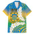 Personalised Tuvalu 1978 Independence Day Family Matching Tank Maxi Dress and Hawaiian Shirt Polynesian Plumeria Style