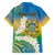 Personalised Tuvalu 1978 Independence Day Family Matching Tank Maxi Dress and Hawaiian Shirt Polynesian Plumeria Style