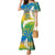 Personalised Tuvalu 1978 Independence Day Mermaid Dress Polynesian Plumeria Style