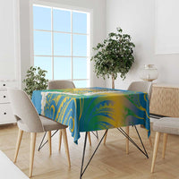Personalised Tuvalu 1978 Independence Day Tablecloth Polynesian Plumeria Style LT9 - Polynesian Pride