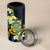 Personalised Tuvalu Beautiful Plumeria Flower 4 in 1 Can Cooler Tumbler