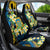 Personalised Tuvalu Beautiful Plumeria Flower Car Seat Cover