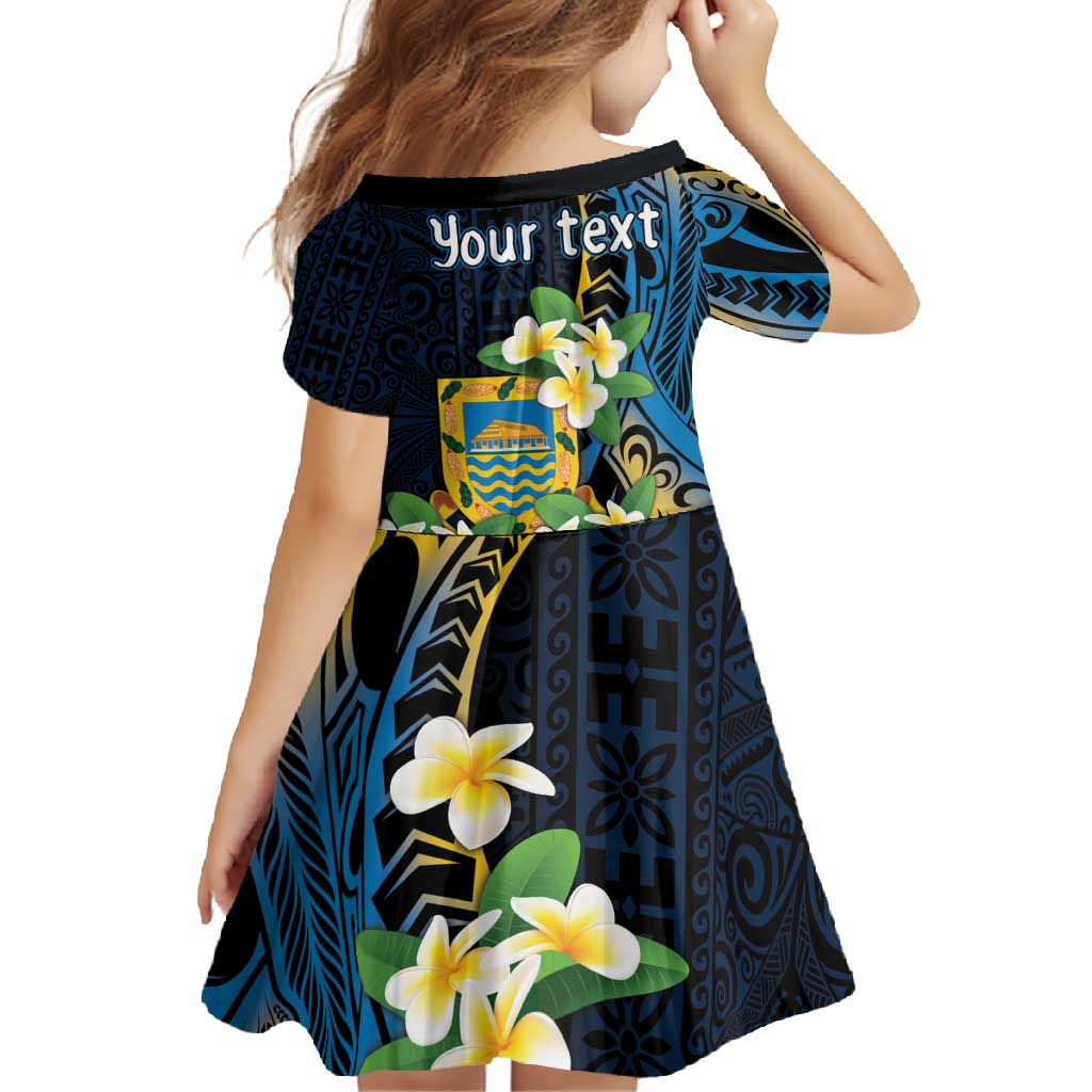Personalised Tuvalu Beautiful Plumeria Flower Family Matching Mermaid Dress and Hawaiian Shirt LT9 - Polynesian Pride