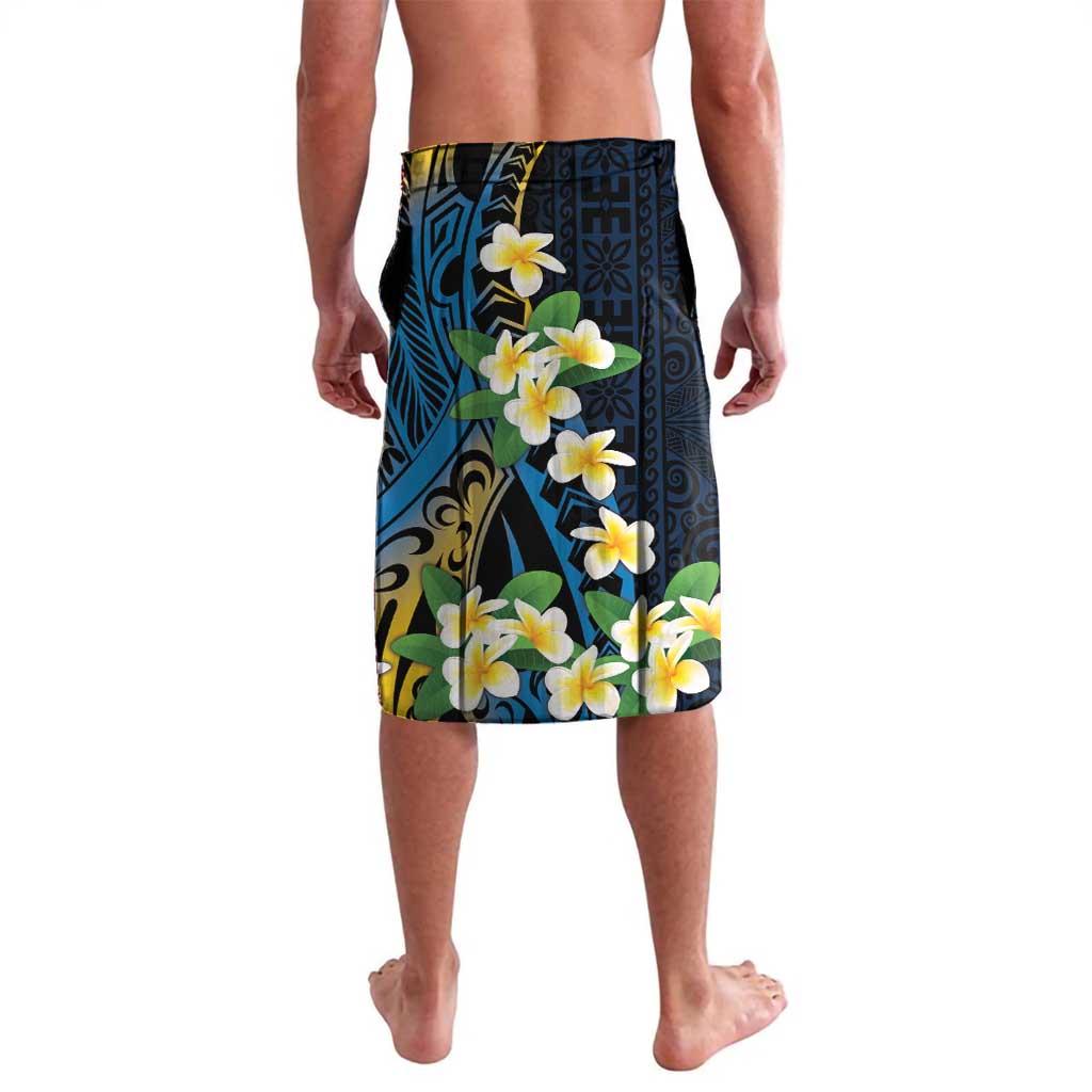 Personalised Tuvalu Beautiful Plumeria Flower Lavalava LT9 - Polynesian Pride