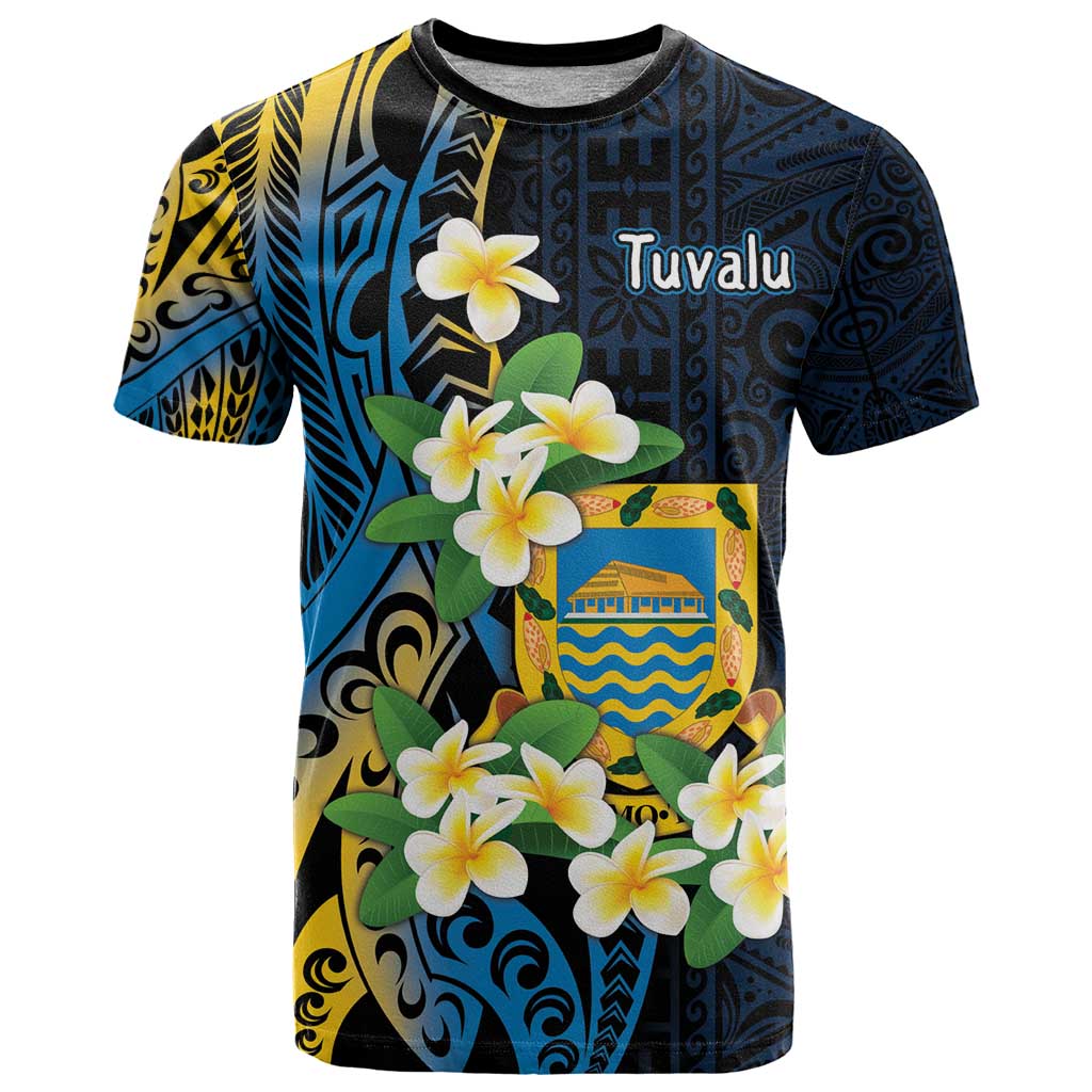 Personalised Tuvalu Beautiful Plumeria Flower T Shirt