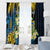 Personalised Tuvalu Beautiful Plumeria Flower Window Curtain