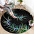 New Zealand Round Carpet Aotearoa Silver Fern Mixed Papua Shell Green Vibe LT9 - Polynesian Pride