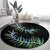 New Zealand Round Carpet Aotearoa Silver Fern Mixed Papua Shell Green Vibe LT9 - Polynesian Pride