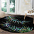 New Zealand Round Carpet Aotearoa Silver Fern Mixed Papua Shell Green Vibe LT9 - Polynesian Pride