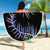 New Zealand Beach Blanket Aotearoa Silver Fern Mixed Papua Shell Purple Vibe LT9 - Wonder Print Shop