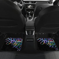 New Zealand Car Mats Aotearoa Silver Fern Mixed Papua Shell Purple Vibe LT9 - Polynesian Pride