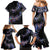 New Zealand Family Matching Mermaid Dress and Hawaiian Shirt Aotearoa Silver Fern Mixed Papua Shell Purple Vibe LT9 - Polynesian Pride