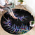 New Zealand Round Carpet Aotearoa Silver Fern Mixed Papua Shell Purple Vibe LT9 - Polynesian Pride