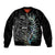 New Zealand Rugby Bomber Jacket NZ Black Fern Champions History With Papua Shell LT9 Unisex Black - Polynesian Pride