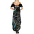 New Zealand Rugby Summer Maxi Dress NZ Black Fern Champions History With Papua Shell LT9 - Polynesian Pride