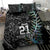 Custom New Zealand Rugby Bedding Set NZ Black Fern Champions History With Papua Shell LT9 - Polynesian Pride