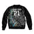 Custom New Zealand Rugby Bomber Jacket NZ Black Fern Champions History With Papua Shell LT9 - Polynesian Pride