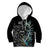 Custom New Zealand Rugby Kid Hoodie NZ Black Fern Champions History With Papua Shell LT9 Black - Polynesian Pride