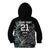 Custom New Zealand Rugby Kid Hoodie NZ Black Fern Champions History With Papua Shell LT9 - Polynesian Pride